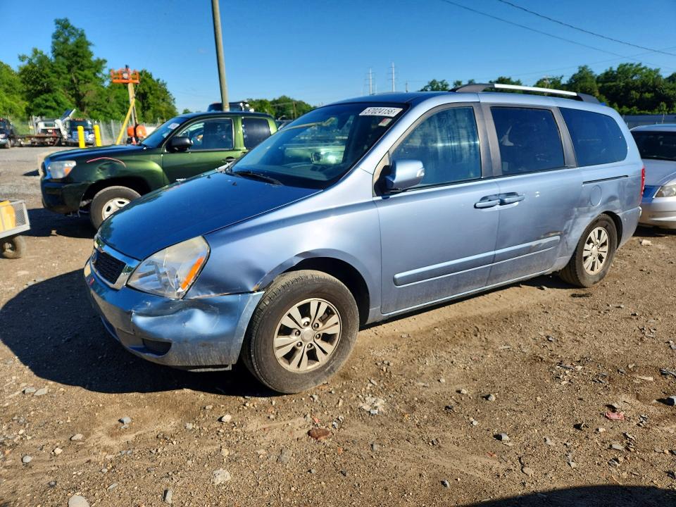 2012 Kia SEDONA VIN KNDMG4C7XC6440502 COPART salvage auction — REAR END, Md - Cert Of Salvage > 75% Damage, sold $375 on 2026-07-07 (photo 1)