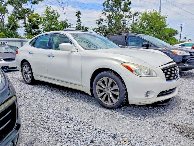 2012 Infiniti M VIN JN1BY1AP7CM335730 COPART salvage auction — FRONT END, Fl - Cert Of Title Slvg Rebuildable, sold $1,050 on 2026-07-17 (photo 4)