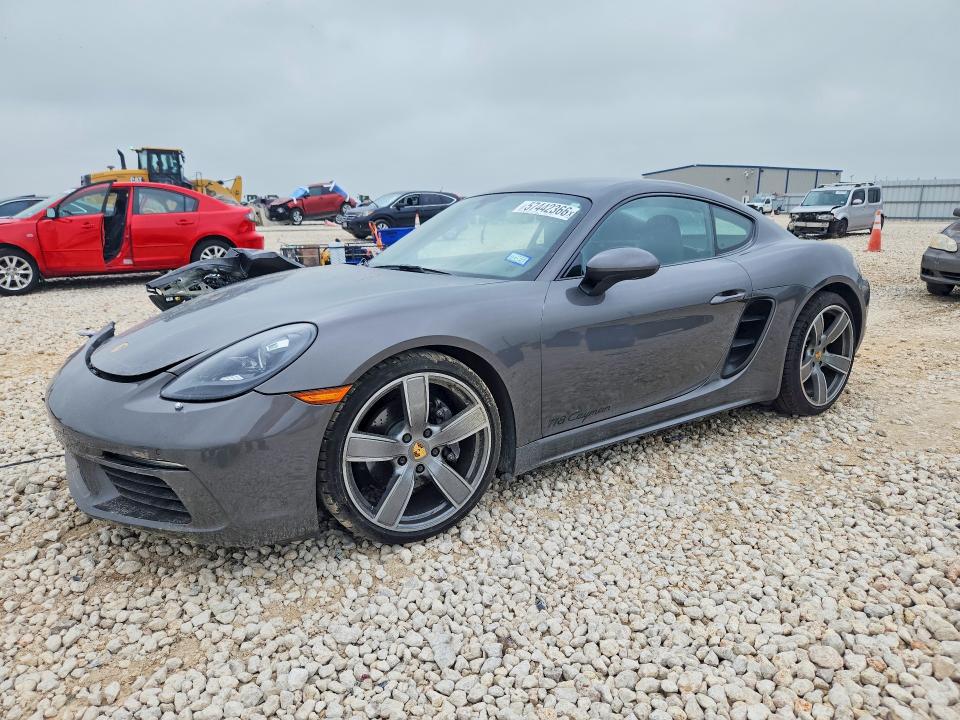 2018 Porsche Cayman VIN WP0AA2A85JK260370 COPART salvage auction — FRONT END, Tx - Salvage Vehicle Title, sold $2,600 on 2026-07-30 (photo 1)