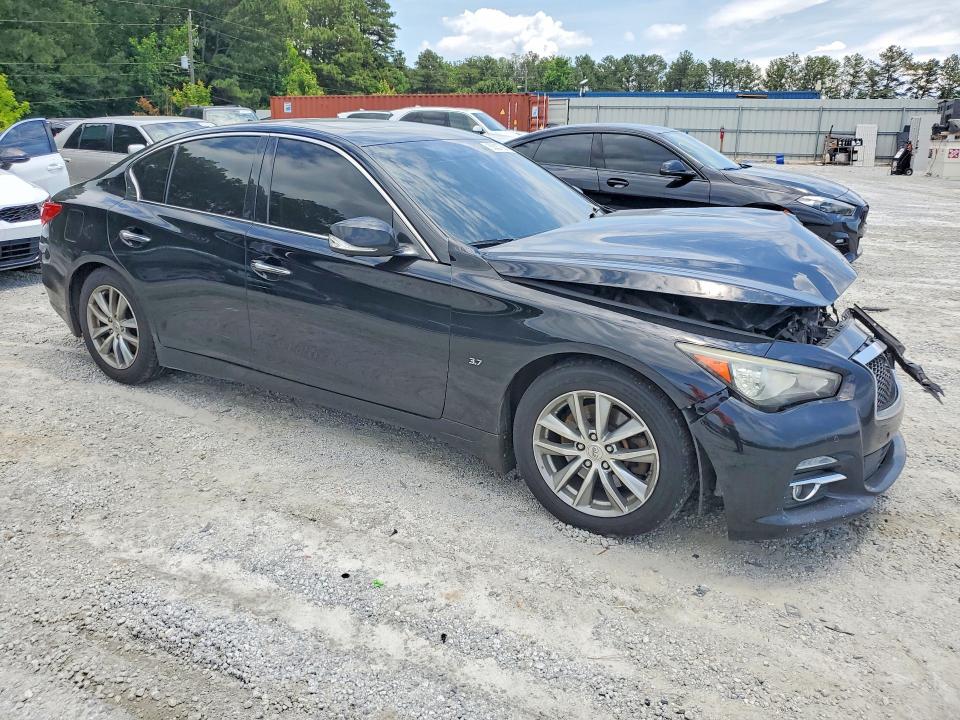 2014 Infiniti VIN JN1BV7AR8EM693631 COPART salvage auction — FRONT END, Ga - Cert Of Title-Salvage, sold $600 on 2026-07-20 (photo 4)