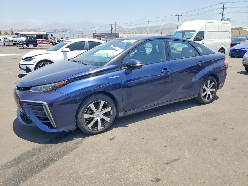 2017 Toyota Mirai VIN JTDBVRBD3HA001955 COPART salvage auction — FRONT END, CA - DIS/DLR/EXP ONLY CLEAN TITLE, sold $1,900 on 2026-07-29 (photo 1)