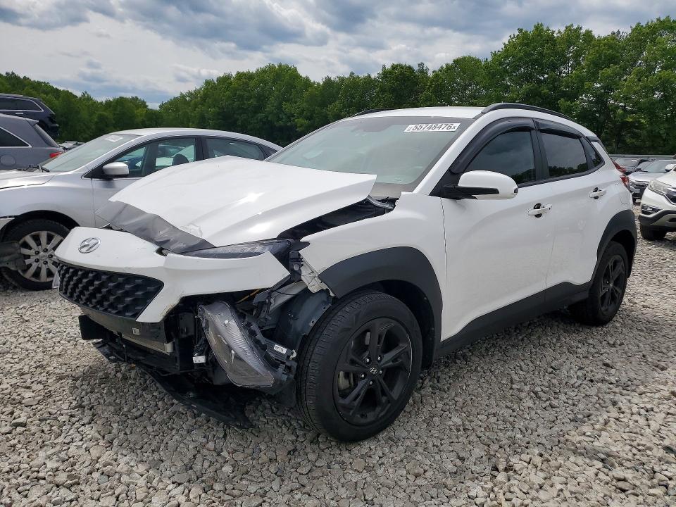 2022 Hyundai VIN KM8K6CAB0NU820423 COPART salvage auction — FRONT END, Ma - Cert Of Title-Salvage, sold $3,250 on 2026-07-10 (photo 1)