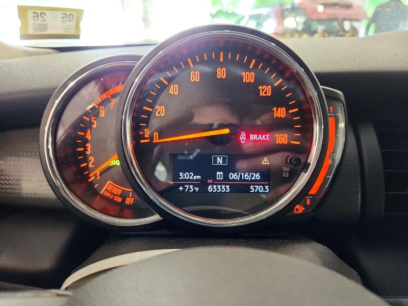 2019 Mini Cooper VIN WMWXP5C52K2D72168 COPART salvage auction — FRONT END, Vt - Cert Of Title-Salvage Vehicle, sold $2,950 on 2026-07-27 (photo 9)