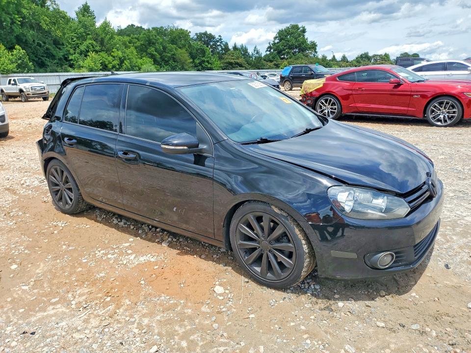 2013 Volkswagen Golf VIN WVWDM7AJ6DW124427 COPART salvage auction — REAR END, Nc - Salvage Certificate Of Title, sold $875 on 2026-07-27 (photo 4)