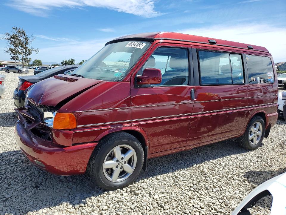 2001 Volkswagen Eurovan VIN WV2NB47001H112153 COPART salvage auction — FRONT END, Ca - Salvage Certificate, sold $4,600 on 2026-07-14 (photo 1)