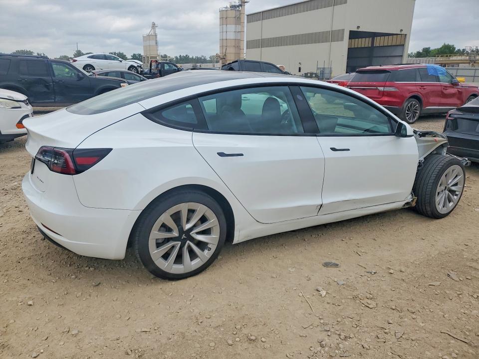2023 Tesla Model 3 VIN 5YJ3E1EB6PF393576 COPART salvage auction — FRONT END, Ks - Cert Of Title-Salvage, sold $1,250 on 2026-07-30 (photo 3)