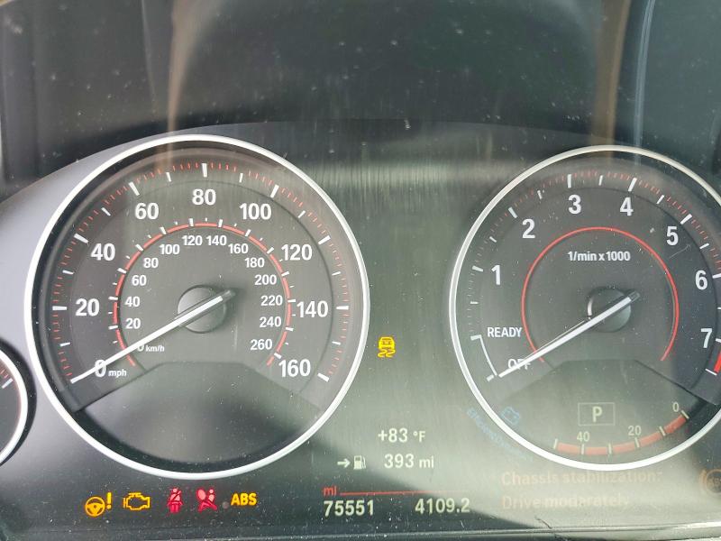 2018 BMW 3er VIN WBA8B9C5XJEE82473 COPART salvage auction — FRONT END, Tx - Salvage Vehicle Title, sold $3,000 on 2026-07-23 (photo 9)