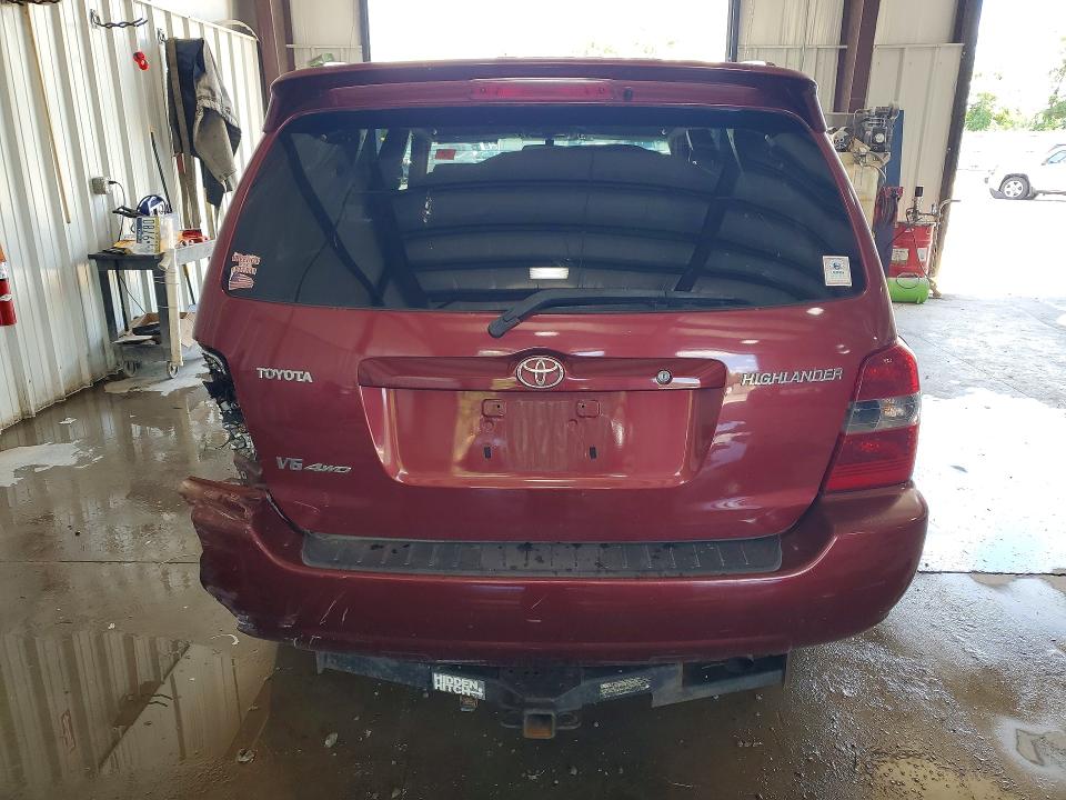 2006 Toyota Highlander VIN JTEEP21A860171278 COPART salvage auction — FRONT END, Pa - Certificate Of Salvage, sold $475 on 2026-07-22 (photo 6)