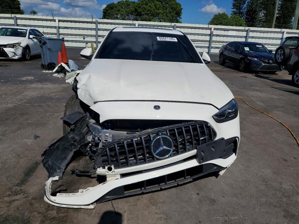 2023 Mercedes-benz C-klasse amg VIN W1KAF8HB7PR091206 COPART salvage auction — FRONT END, Fl - Cert Of Title Slvg Rebuildable, sold $17,000 on 2026-08-19 (photo 5)