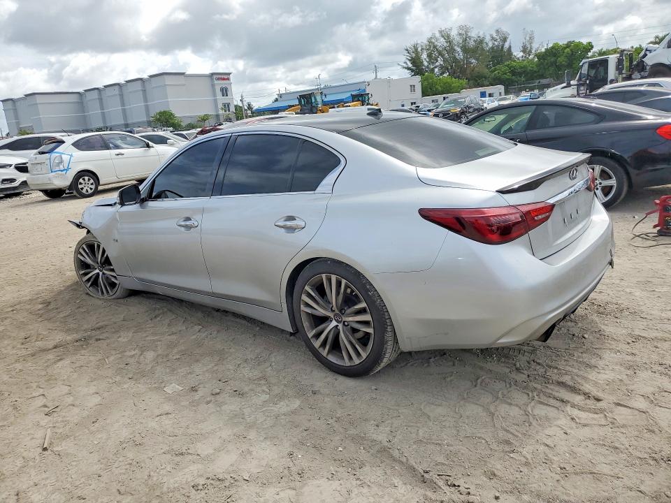 2018 Infiniti Q50 VIN JN1EV7AP5JM362057 COPART salvage auction — FRONT END, Fl - Cert Of Title Slvg Rebuildable, sold $2,550 on 2026-07-10 (photo 2)