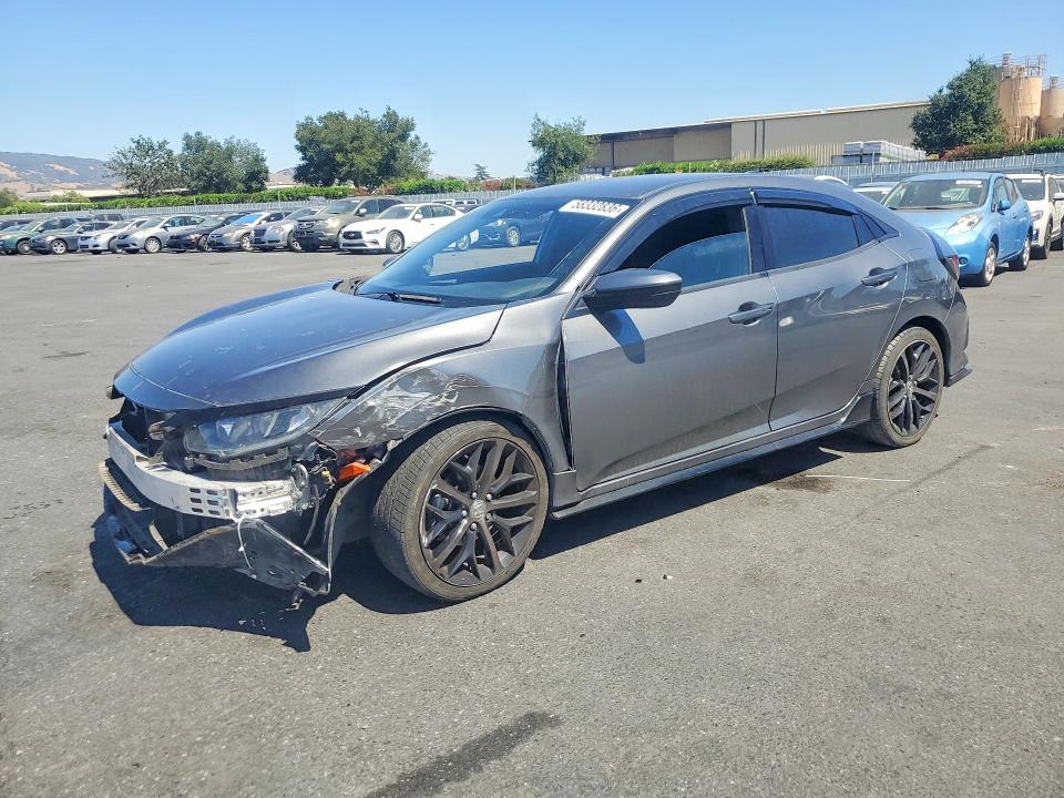 2021 Honda Civic VIN SHHFK7H48MU423516 COPART salvage auction — FRONT END, Ca - Salvage Certificate, sold $60 on 2026-07-30 (photo 1)