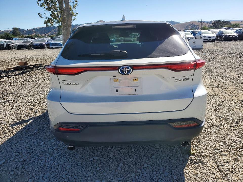 2021 Toyota Venza VIN JTEAAAAH1MJ034875 COPART salvage auction — FRONT END, Ca - Salvage Certificate, sold $7,600 on 2026-07-14 (photo 6)