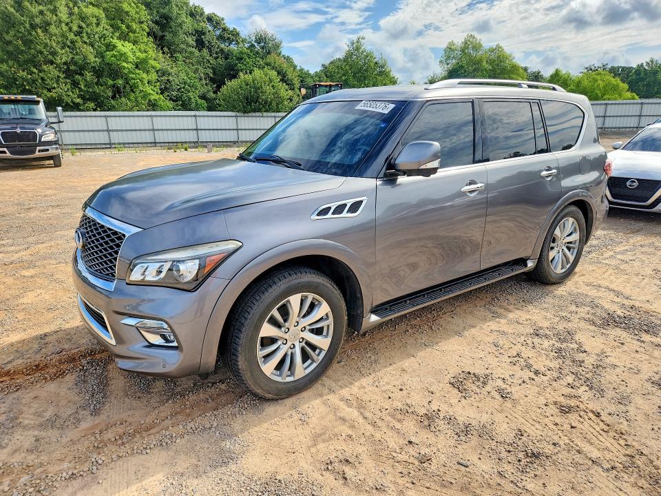 2016 Infiniti Qx80 VIN JN8AZ2NEXG9123373 COPART salvage auction — REAR END, AL - CERTIFICATE OF TITLE, sold $2,400 on 2026-07-28 (photo 1)