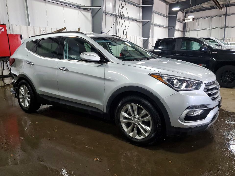 2018 Hyundai Santa fe VIN 5XYZUDLAXJG554746 COPART salvage auction — REAR END, Mn - Cert Of Title-Salvage, sold $3,100 on 2026-07-28 (photo 4)