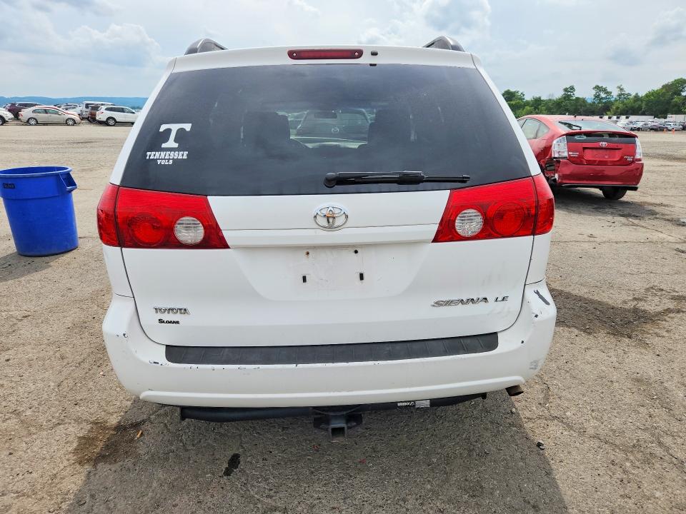 2006 Toyota Sienna VIN 5TDZA23C66S450456 COPART salvage auction — FRONT END, Pa - Certificate Of Salvage, sold $625 on 2026-07-14 (photo 6)