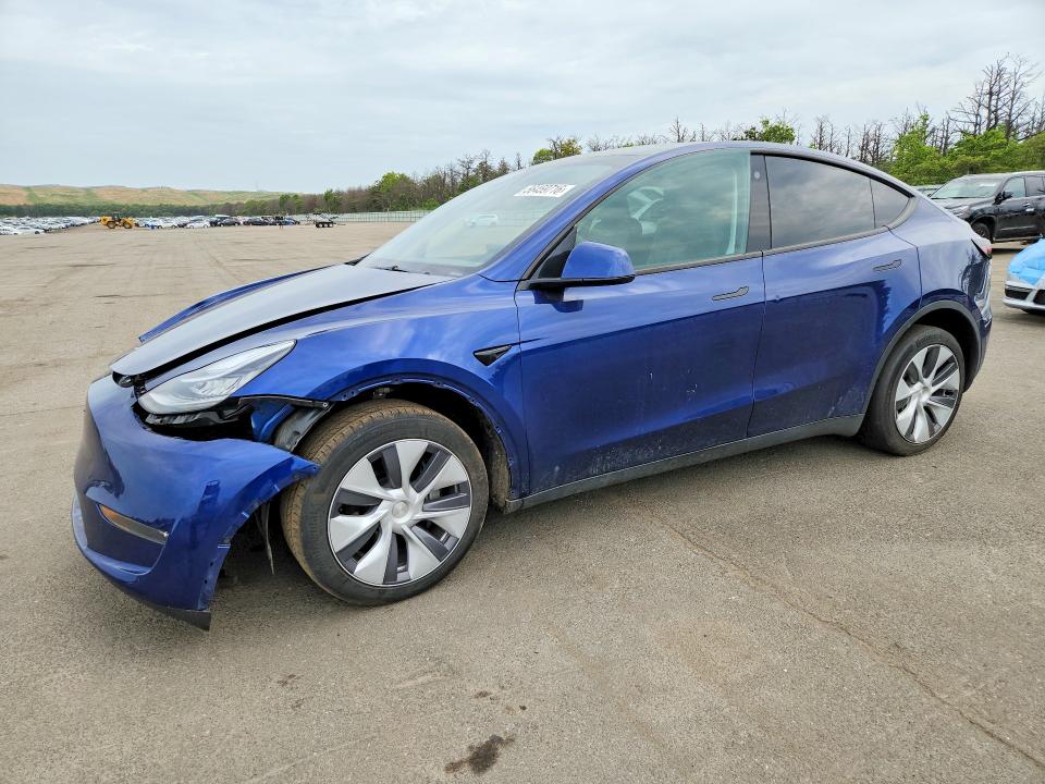 2023 Tesla Model y VIN 7SAYGDEE1PA043249 COPART salvage auction — FRONT END, Ct - Cert Of Title-Salvage, sold $12,600 on 2026-07-06 (photo 1)