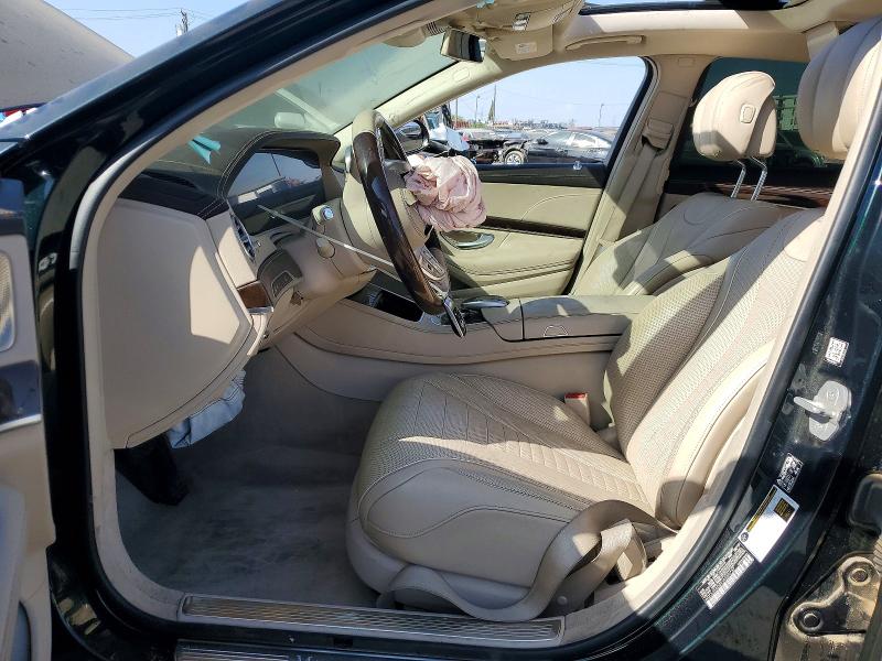 2018 Mercedes-benz S-klasse VIN WDDUG6GB9JA354737 COPART salvage auction — FRONT END, Ca - Salvage Certificate, sold $7,400 on 2026-07-16 (photo 7)