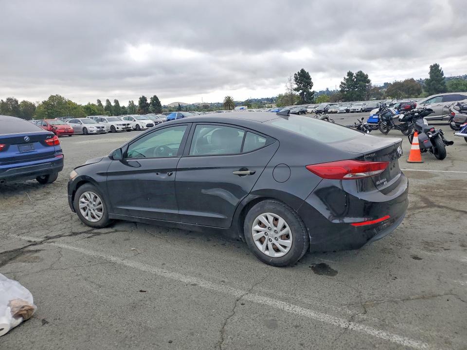 2017 Hyundai Elantra VIN 5NPD74LF9HH125789 COPART salvage auction — VANDALISM, Ca - Salvage Certificate, sold $1,500 on 2026-07-10 (photo 2)