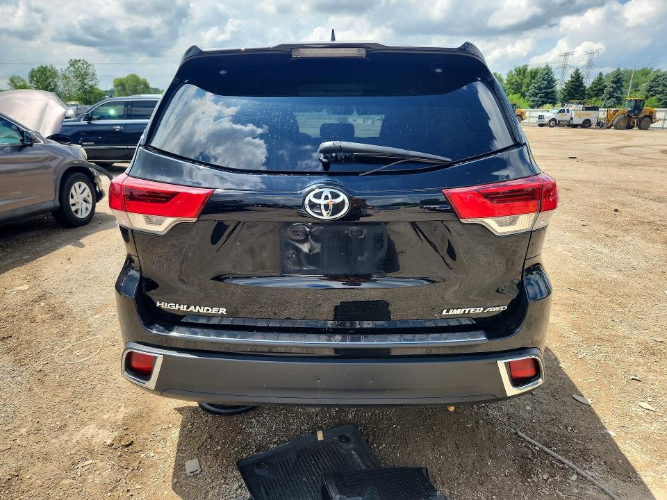 2018 Toyota Highlander VIN 5TDDZRFH8JS819393 COPART salvage auction — FRONT END, Il - Salvage Certificate, sold $250 on 2026-07-21 (photo 6)