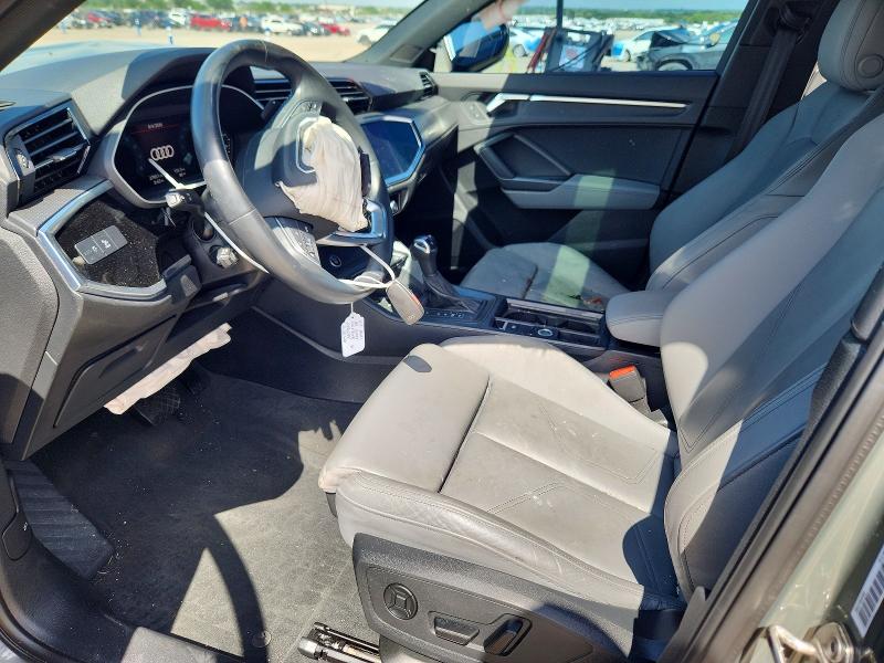 2024 Audi Q3 VIN WA1DECF33R1046302 COPART salvage auction — FRONT END, Tx - Salvage Vehicle Title, sold $8,200 on 2026-07-09 (photo 7)