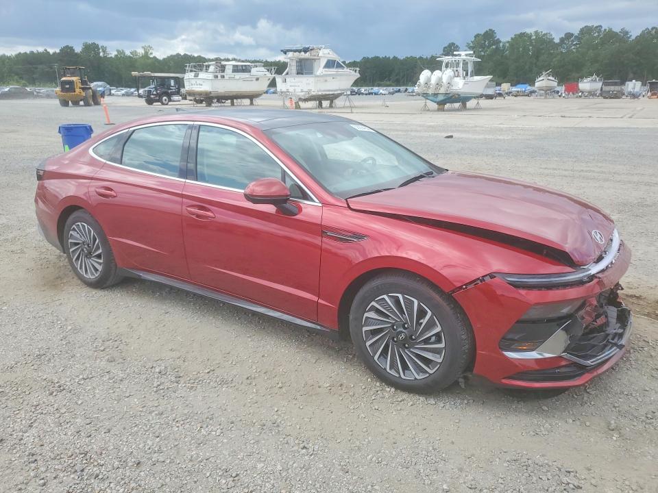 2025 Hyundai Sonata VIN KMHL54JJ0SA119933 COPART salvage auction — FRONT END, Nc - Salvage Certificate Of Title, sold $300 on 2026-07-27 (photo 4)