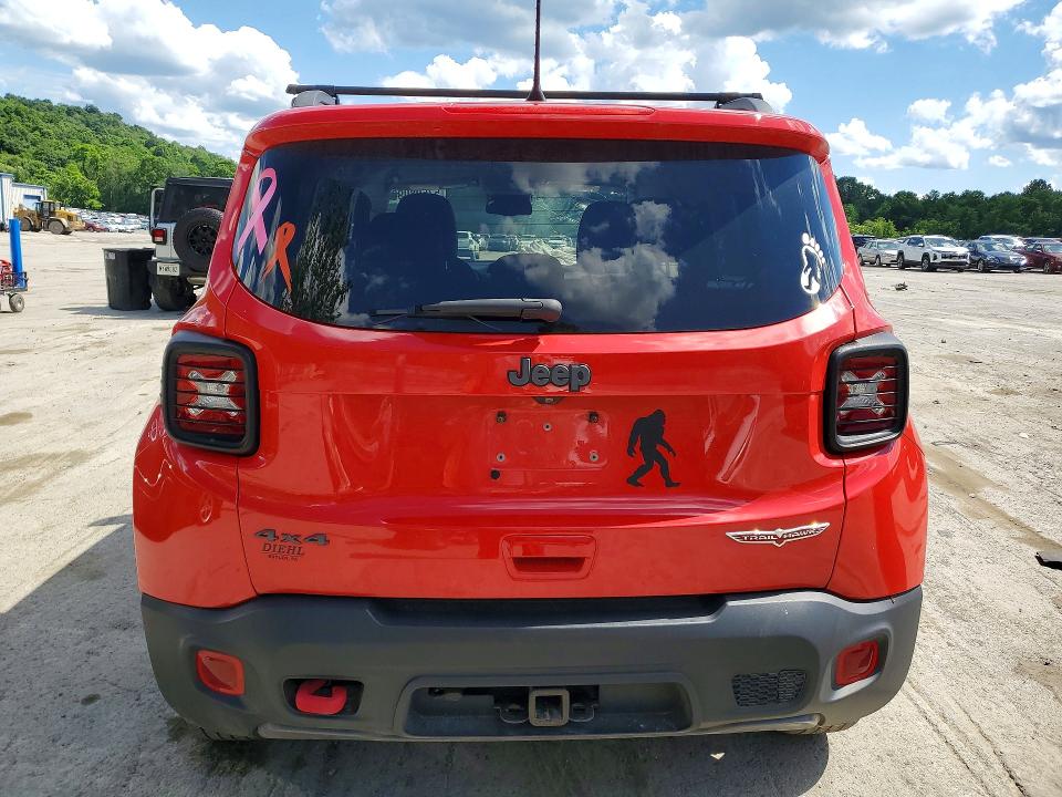 2021 Jeep Renegade VIN ZACNJDC14MPM36782 COPART salvage auction — FRONT END, Pa - Certificate Of Salvage, sold $625 on 2026-07-30 (photo 6)