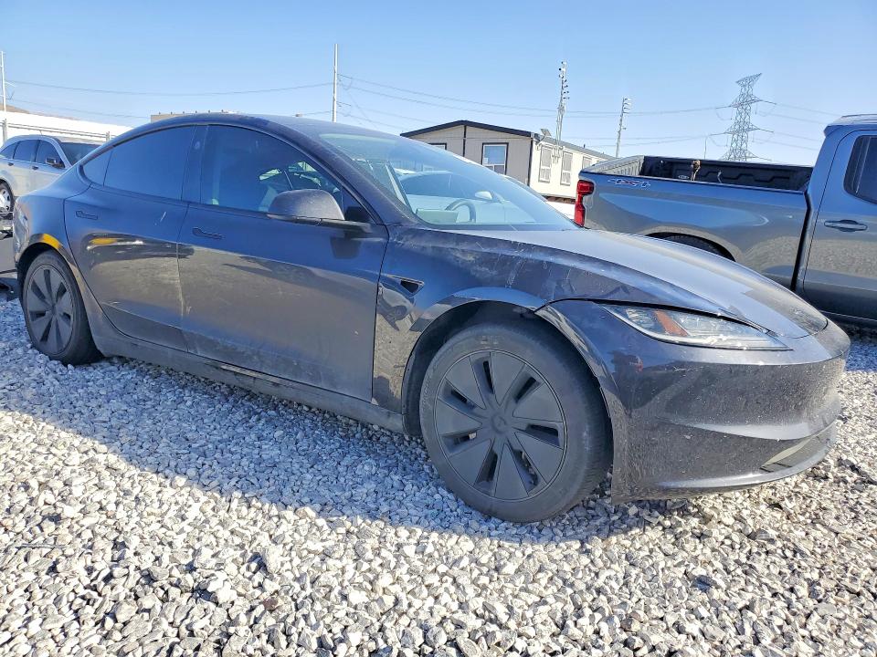 2024 Tesla Model 3 VIN 5YJ3E1EA6RF827988 COPART salvage auction — SIDE, Nv - Salvage Title, sold $9,600 on 2026-07-20 (photo 4)