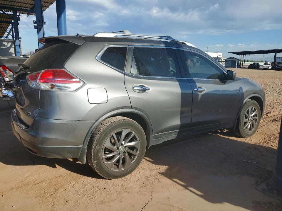 2016 Nissan Rogue VIN JN8AT2MT9GW007908 COPART salvage auction — NORMAL WEAR, AZ - CERTIFICATE OF TITLE, sold $175 on 2026-07-28 (photo 3)