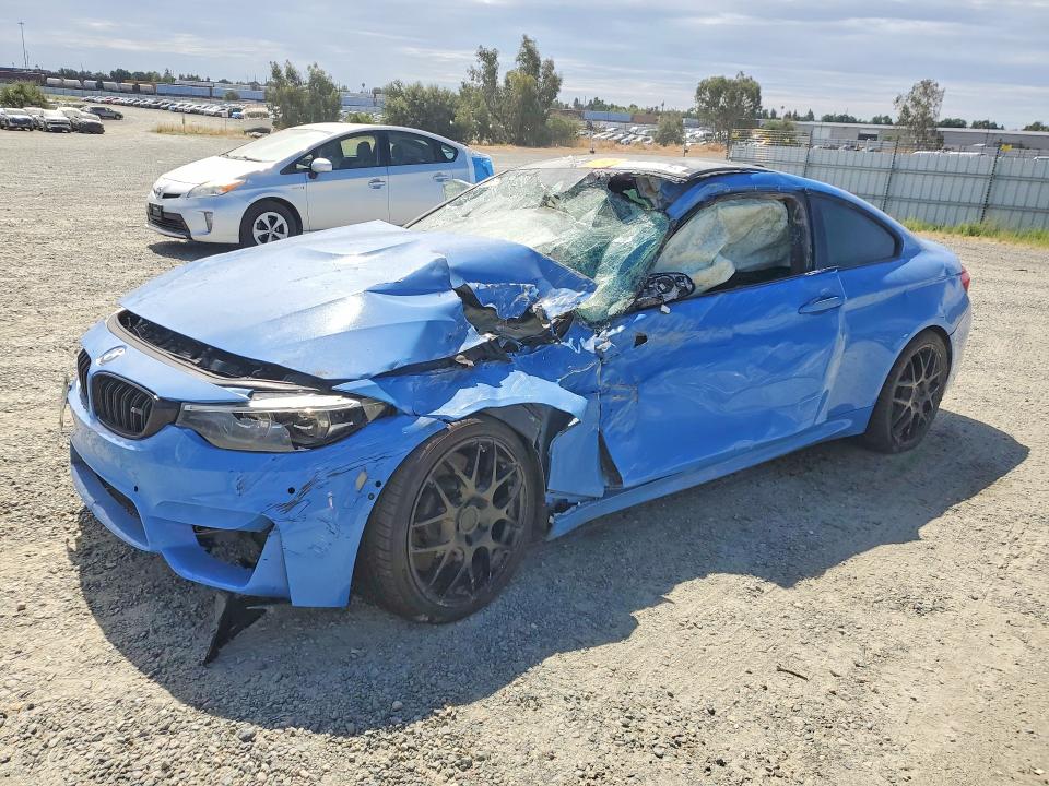 2019 BMW M4 VIN WBS4Y9C52KAG67747 COPART salvage auction — FRONT END, Va - Cert Of Title - Salvage, sold $7,600 on 2026-07-02 (photo 1)