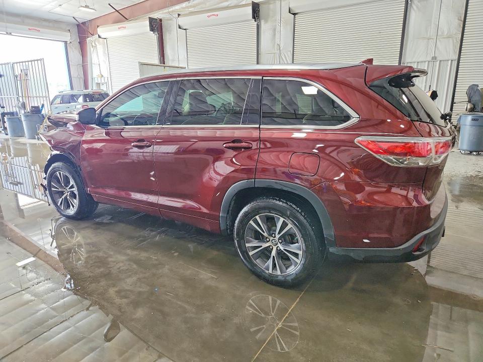 2016 Toyota Highlander VIN 5TDKKRFH6GS159942 COPART salvage auction — FRONT END, Il - Salvage Certificate, sold $3,300 on 2026-07-20 (photo 2)