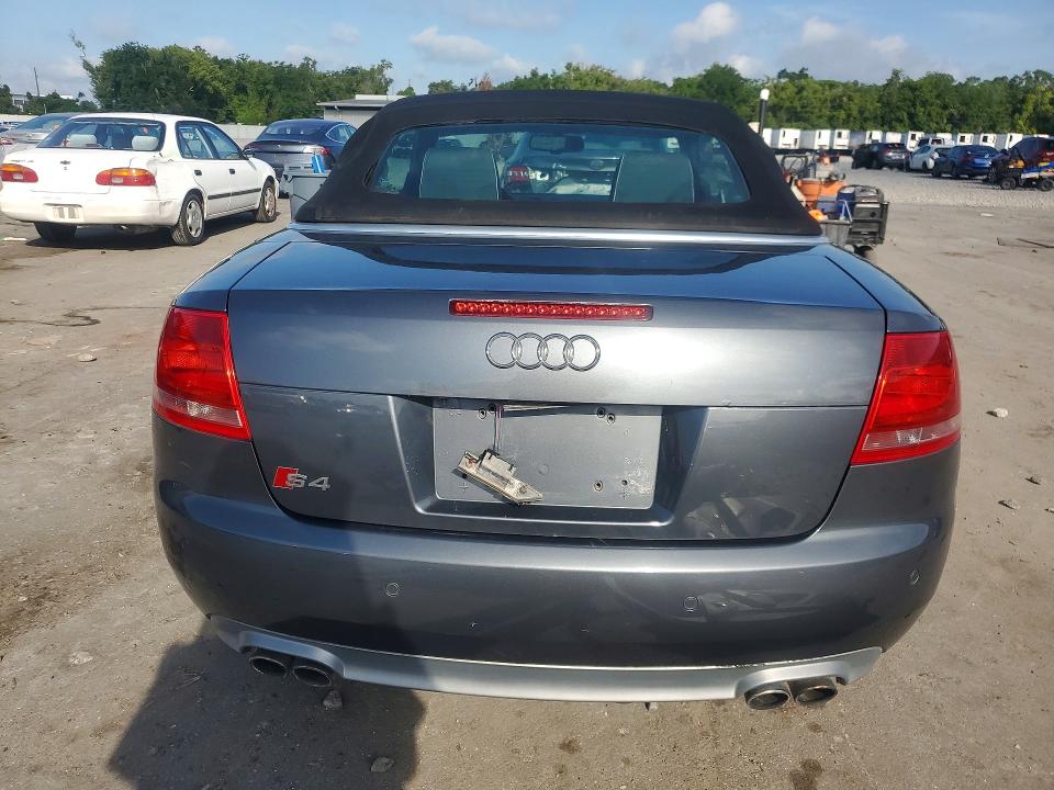 2008 Audi S4 VIN WUARL48H08K900299 COPART salvage auction — FRONT END, Wv - Certificate Of Title (P), sold $2,950 on 2026-08-17 (photo 6)