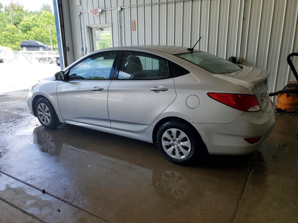 2016 Hyundai Accent VIN KMHCT4AE6GU139621 COPART salvage auction — REAR END, Pa - Certificate Of Salvage, sold $800 on 2026-07-15 (photo 2)