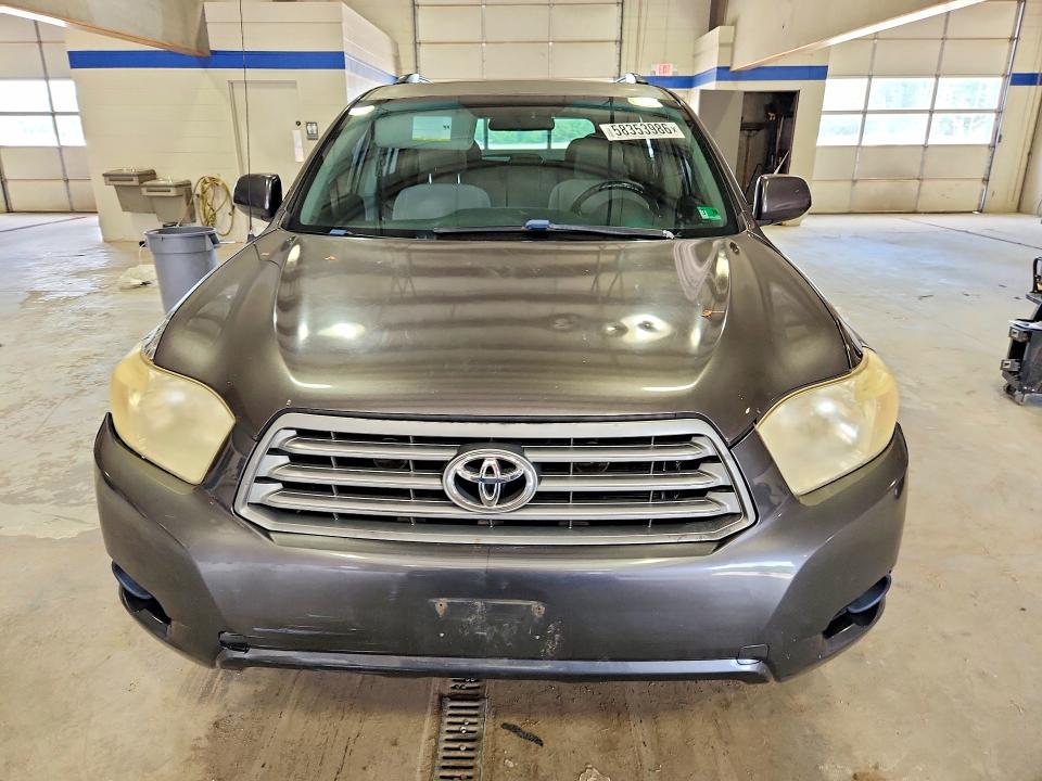 2008 Toyota Highlander VIN JTEES41A982096253 COPART salvage auction — FRONT END, Va - Cert Of Title - Salvage, sold $2,100 on 2026-07-10 (photo 5)
