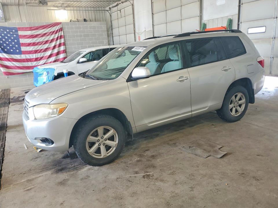 2008 Toyota Highlander VIN JTEDS41A482021083 COPART salvage auction — FRONT END, Mo - Salvage Certificate Of Title, sold $1,550 on 2026-07-28 (photo 1)