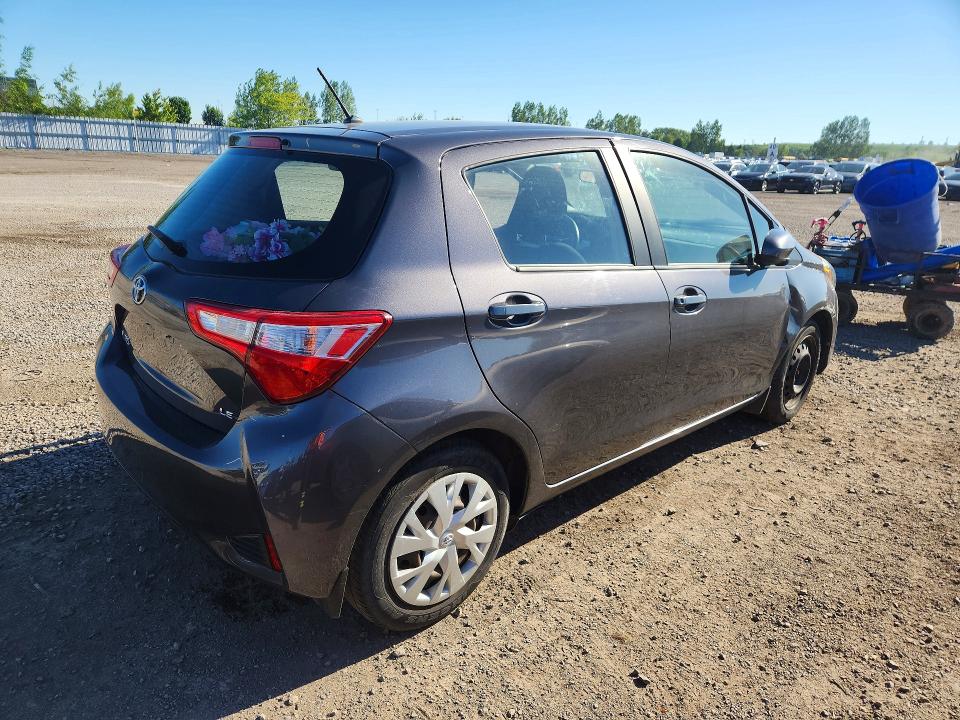 2018 Toyota Yaris VIN VNKKTUD34JA087612 COPART salvage auction — SIDE, ON - PERMIT NO BRAND - UNFIT, sold $2,900 on 2026-07-14 (photo 3)