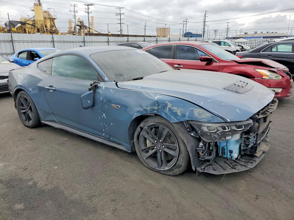 2024 Ford Mustang VIN 1FA6P8CF6R5411557 COPART salvage auction — FRONT END, Ca - Salvage Certificate, sold $16,300 on 2026-07-29 (photo 4)