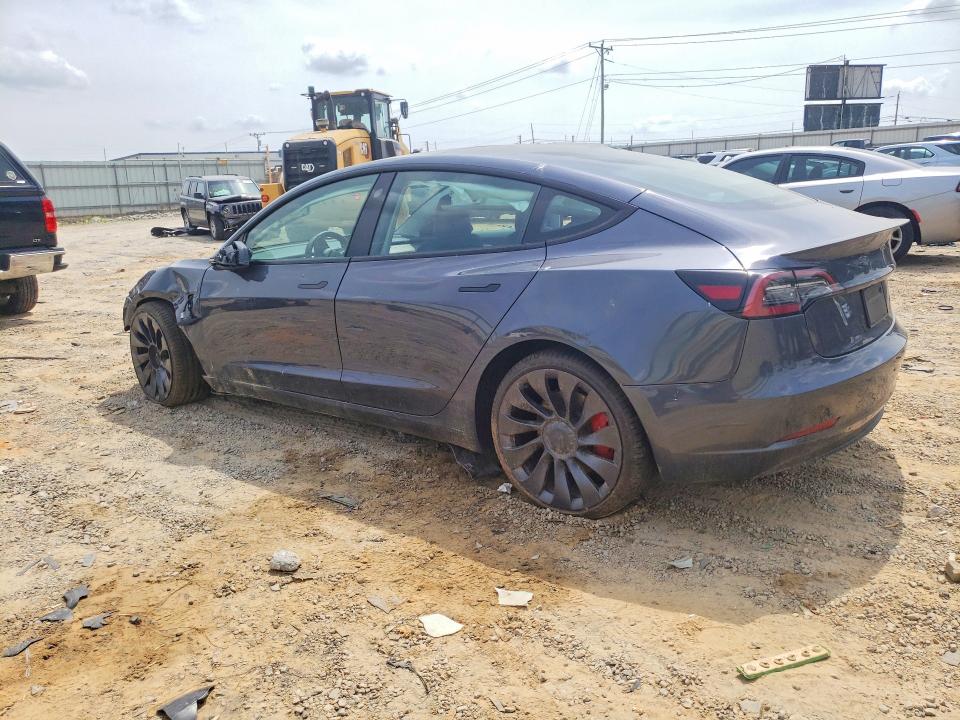 2023 Tesla Model 3 VIN 5YJ3E1EC6PF489328 COPART salvage auction — ROLLOVER, Va - Cert Of Title - Salvage, sold $4,300 on 2026-07-17 (photo 2)