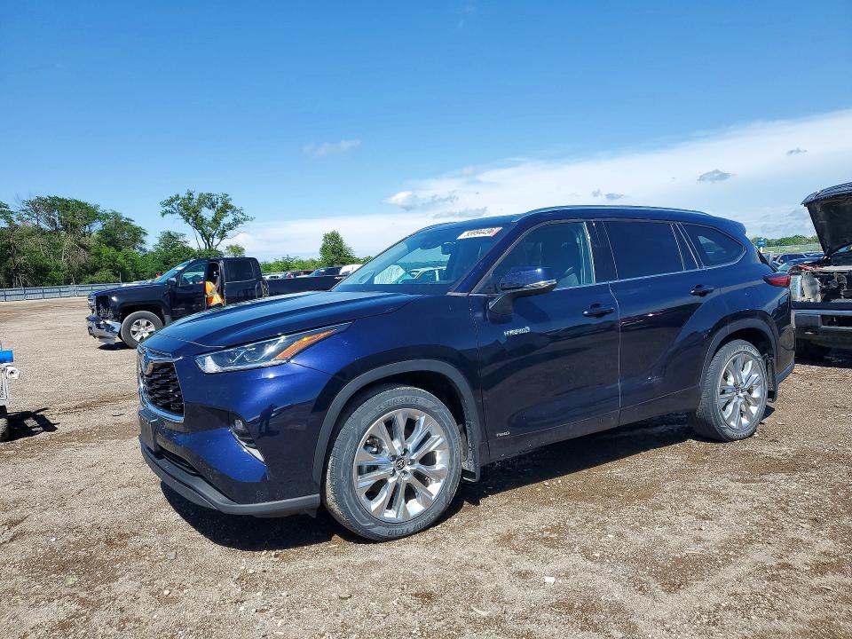 2021 Toyota Highlander VIN 5TDDBRCH9MS536577 COPART salvage auction — REAR END, Ia - Cert Of Title-Salvage Title, sold $19,000 on 2026-07-31 (photo 1)