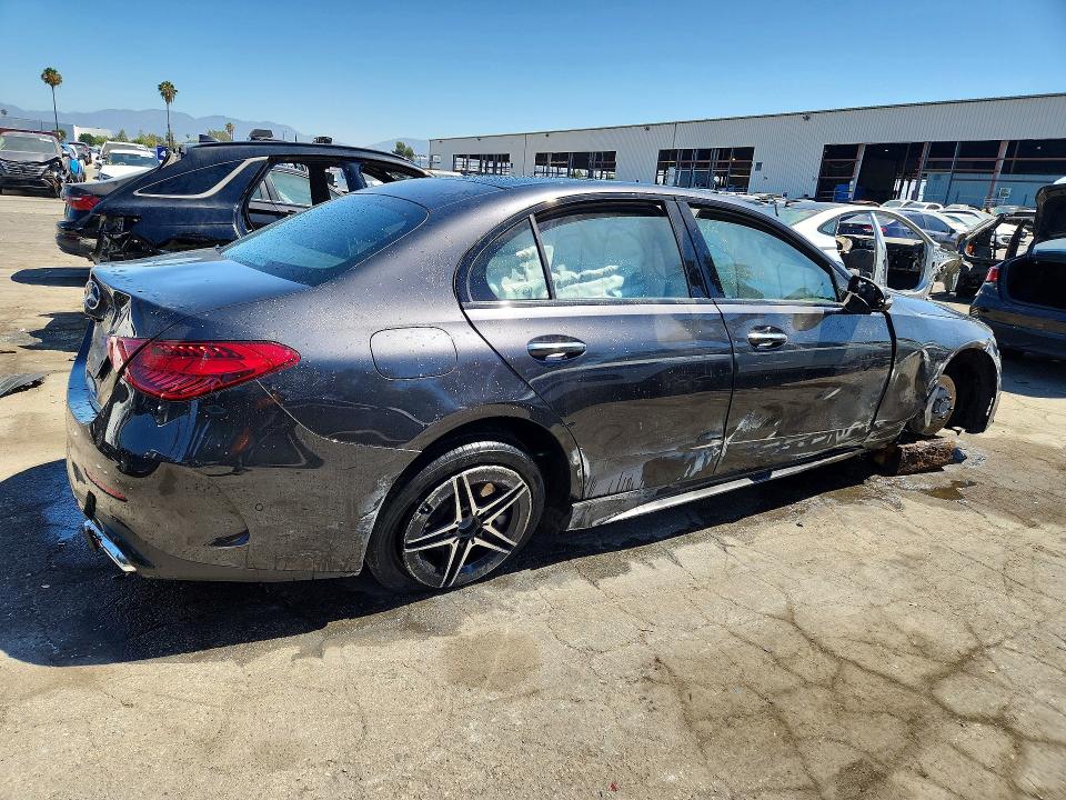 2023 Mercedes-benz C class VIN W1KAF4GB7PR093256 COPART salvage auction — UNDERCARRIAGE, CA - CERTIFICATE OF TITLE, sold $1,400 on 2026-07-28 (photo 3)