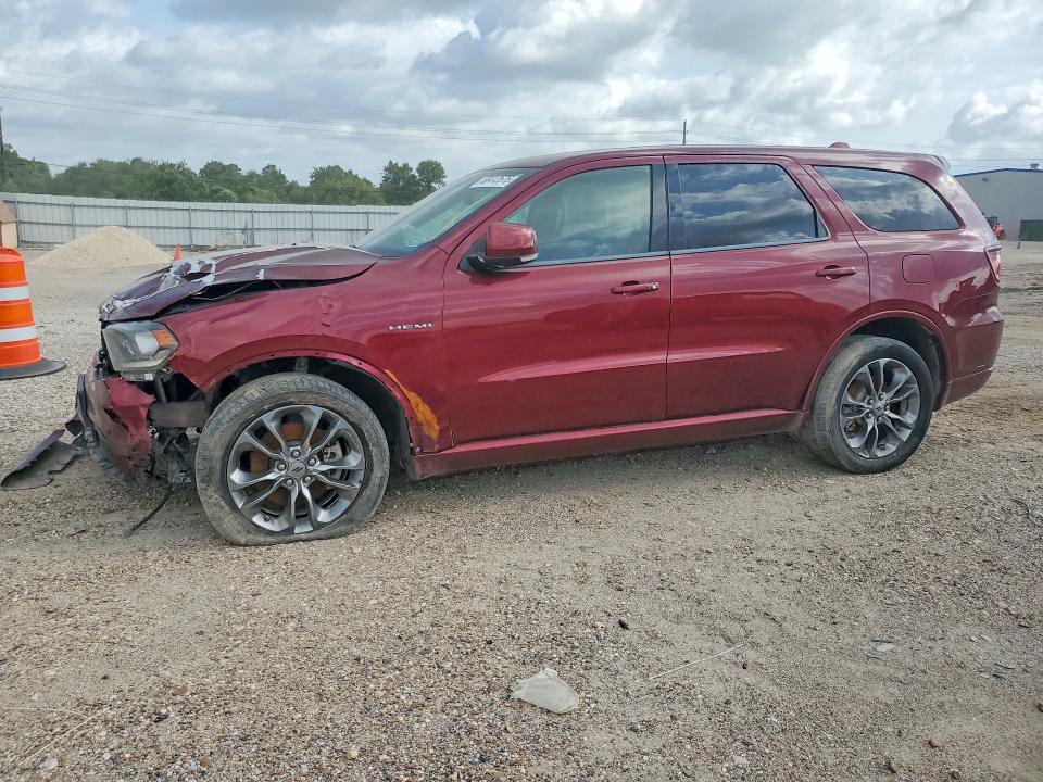 2020 Dodge Durango VIN 1C4SDJCT2LC383063 COPART salvage auction — FRONT END, TX - SALVAGE VEHICLE TITLE, sold $1,300 on 2026-07-09 (photo 1)