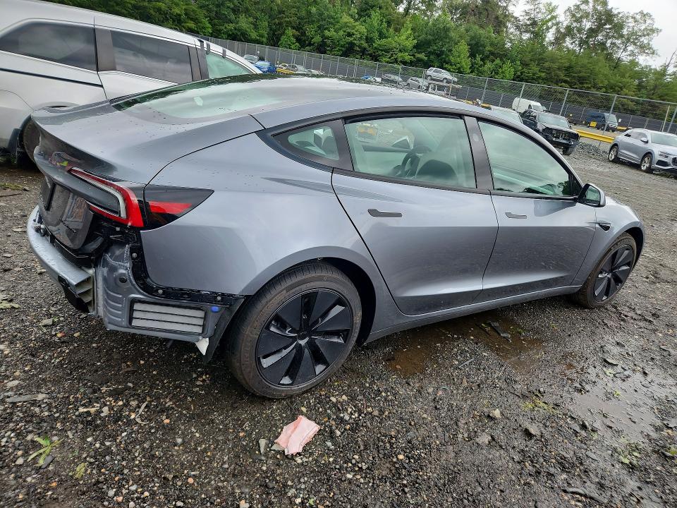 2026 Tesla VIN 5YJ3E1EB3TF177775 COPART salvage auction — SIDE, Md - Cert Of Salvage < 75% Damage, sold $13,200 on 2026-07-28 (photo 3)