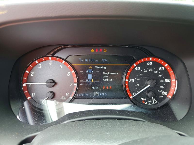 2025 Nissan Frontier VIN 1N6ED1EJ7SN644325 COPART salvage auction — FRONT END, Tn - Salvage Certificate, sold $13,600 on 2026-07-28 (photo 9)