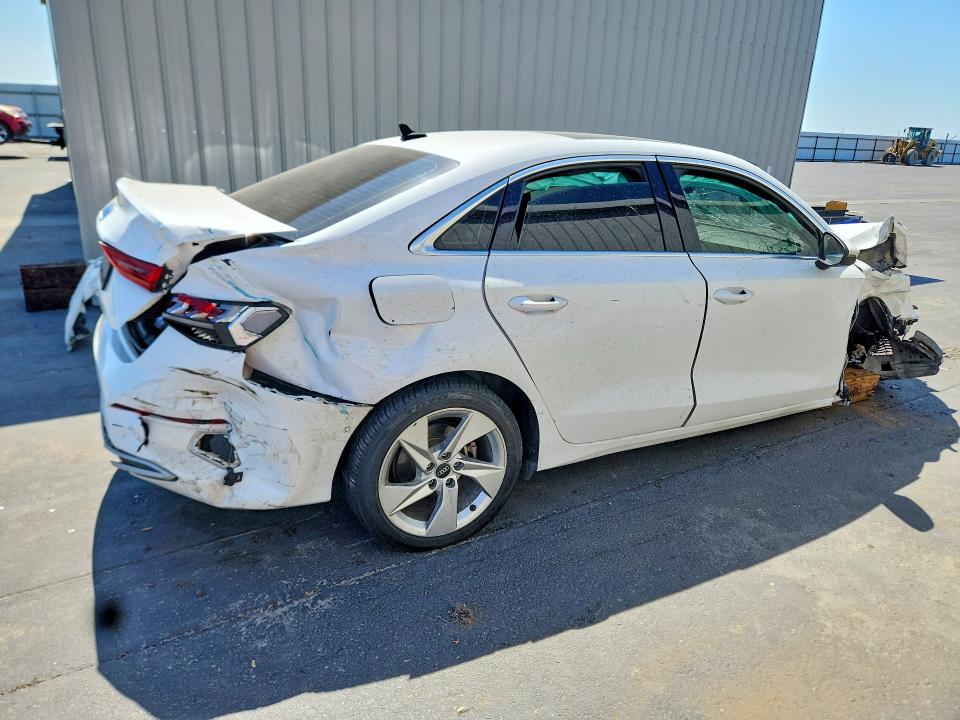 2023 Audi A3 VIN WAUAUDGY1PA075576 COPART salvage auction — FRONT END, Ca - Salvage Certificate, sold $300 on 2026-07-23 (photo 3)