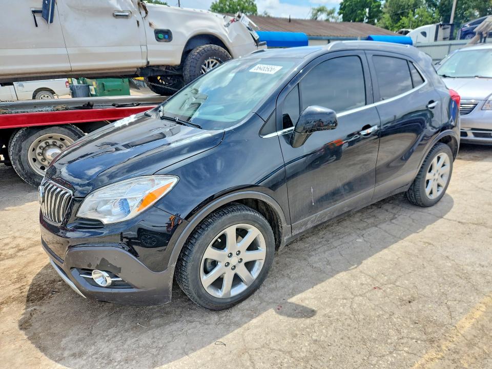 2013 Buick Encore VIN KL4CJDSB1DB195952 COPART salvage auction — HAIL, Ks - Cert Of Title-Salvage, sold $1,600 on 2026-07-20 (photo 1)