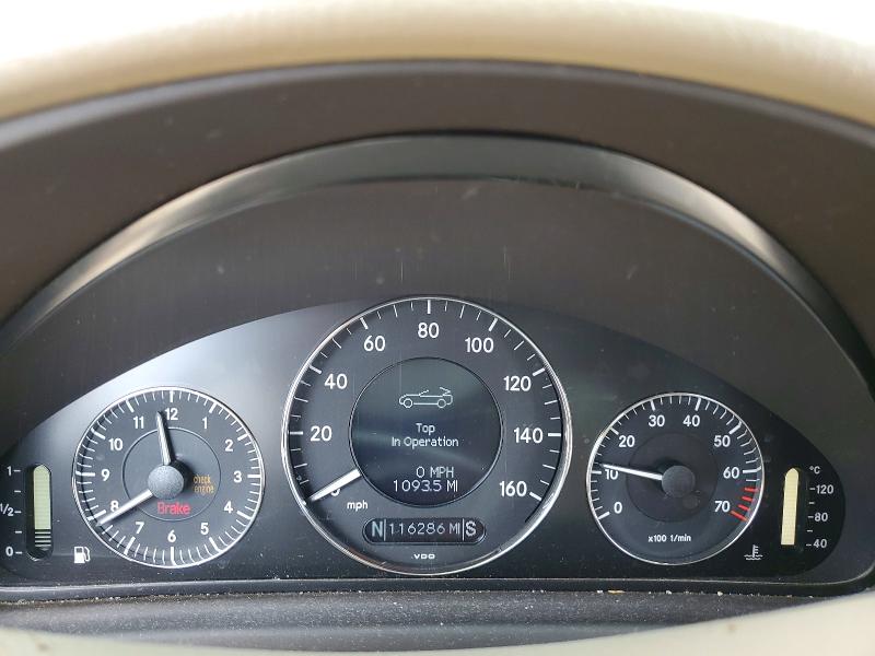 2009 Mercedes-benz Clk-class VIN WDBTK56F89T104424 COPART salvage auction — FRONT END, Ca - Dis/Dlr/Exp Only Clean Title, sold $525 on 2026-07-07 (photo 9)