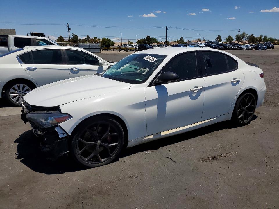 2020 Alfa romeo Giulia VIN ZARFAMAN3L7634302 COPART salvage auction — FRONT END, Nv - Salvage Title (P), sold $3,400 on 2026-07-27 (photo 1)