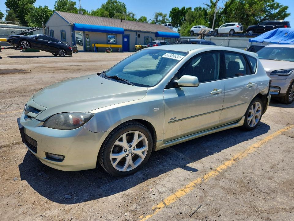 2009 Mazda 3 VIN JM1BK343491244136 COPART salvage auction — REAR END, Ks - Cert Of Title-Salvage, sold $925 on 2026-07-22 (photo 1)