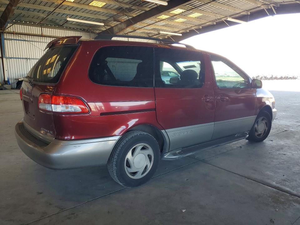 2002 Toyota Sienna VIN 4T3ZF13C52U455040 COPART salvage auction — SIDE, Ca - Dis/Dlr/Exp Only Clean Title, sold $300 on 2026-07-02 (photo 3)