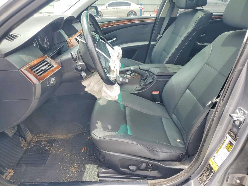 2010 BMW 5 series VIN WBANU5C52AC124489 COPART salvage auction — FRONT END, LA - CERT OF TITLE-SALVAGE, sold $100 on 2026-07-27 (photo 7)