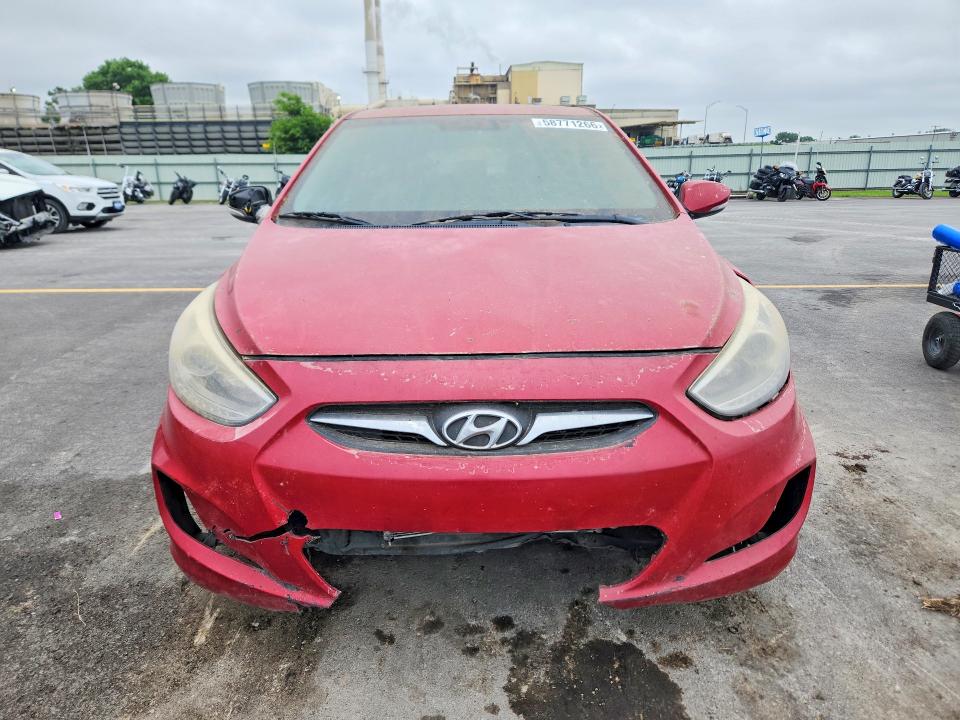 2014 Hyundai VIN KMHCU5AEXEU175814 COPART salvage auction — FRONT END, Ok - Certificate Of Title, sold $375 on 2026-07-10 (photo 5)